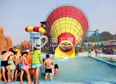 China Aqua Park Products / Super Tornado Fiberglass Water Slides 14.6m Platform Height for Themed Water Park for sale
