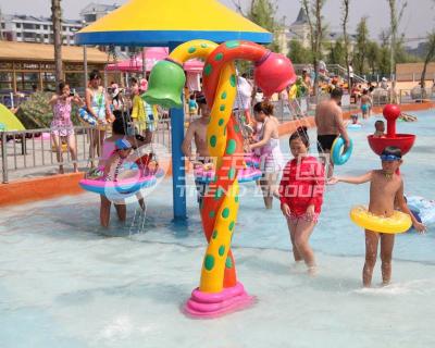 China Colorful Fiberglass Spray Water Equipment For Children / Kids Customized Products for sale