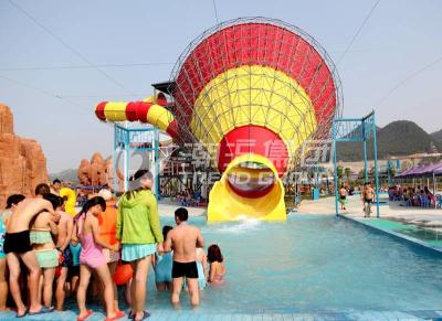 中国 水公園のガラス繊維の極度のトルネード大人、子供水スライド14.6mのプラットホームの高さ 販売のため