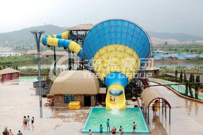 Chine Taille superbe de plate-forme de diapositives d'eau de fibre de verre de tornade 14.6m pour les adultes orientés à vendre