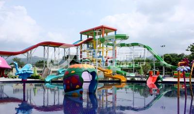 China Gaint Amusement Park Slide with 13.8m high platform / Water flow 400m3/h for sale