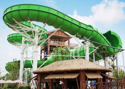 China Large Custom Water Slides / Water Amusement Play Equipment For Families By Raft Or Body for sale