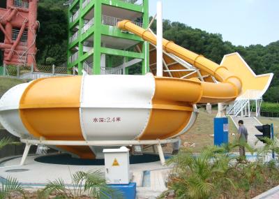 China Outdoor Water Play Equipment , Fiberglass Space Bowl Slide for Theme Park for sale