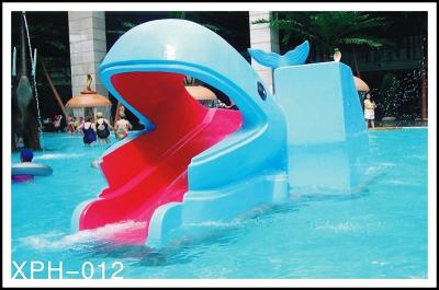中国 外水プールは子供水公園のための水公園のクジラの漫画の形の子供のプール水スライドを滑らせます 販売のため