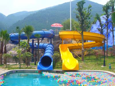 China Outdoor Kids' Water Slides For Amusement Park / Fiberglass Playground Slide for Aqua Park for sale