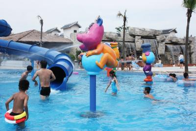 China Rabbit Cartoon Aqua Play Structures, Spray Park Equipments, Water Playground Equipment for sale