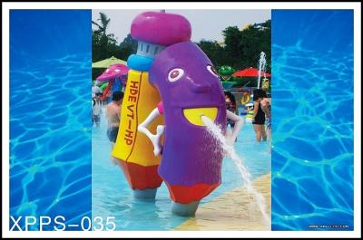 China PVC , fiberglass Material Water park toys with water pump in sprayground for sale