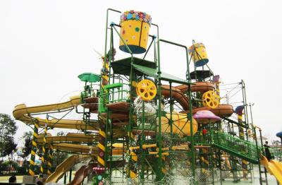 China Big Water House, Aqua Playground Equipment, Steel Aquatic Play Structures for sale