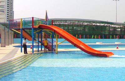 China Mini Water Park Equipment Fiberglass Swimming Pool Slide For Kids Playground for sale