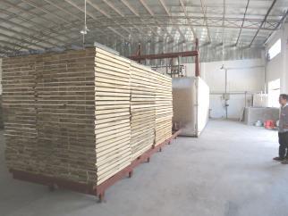 Китай Стабилизированный термо- обработанный пиломатериал, жара 80000 Kcal/h обрабатывая древесину в печи продается