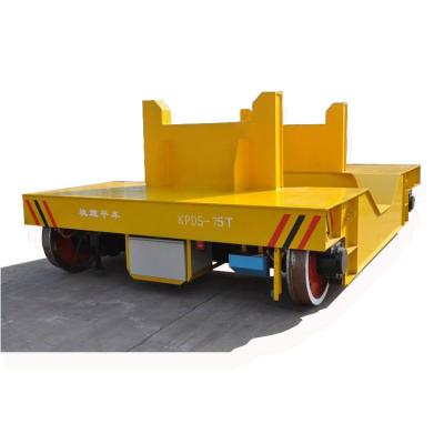 China Accurate stopping electric rail transfer cart for sale