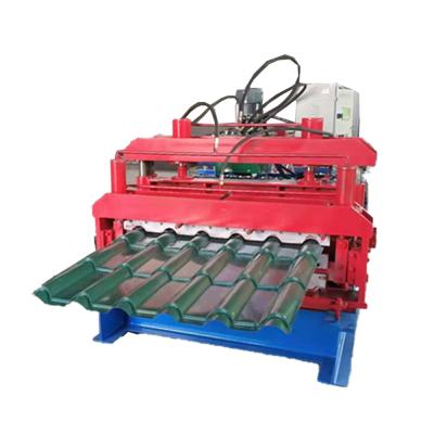 China Vidrio esmaltado doble esmaltado de la prensa de planchar de la teja que forma la máquina en venta