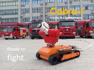 Chine Cobra-I Portable Fire Fighting Robot Faster to Deploy and Retrieve Small but Tough à vendre