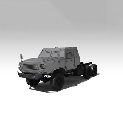 China 6x6 Light Type Rocket Launcher Special Chassis Vehicle Rocket Launcher Carrier en venta