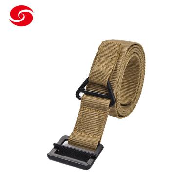 China Army Double Layer Military Tactical Belt With Alloy Buckle For Training for sale