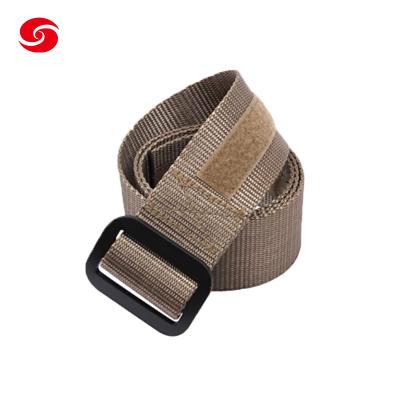 China Military Army Tactical Belt With Aluminum Buckle Khaki Riggers Belt for sale