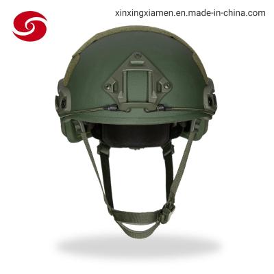 China Ballistic Helmet Nij Iiia High Cut Fast Bulletproof Helmet Green Color for sale