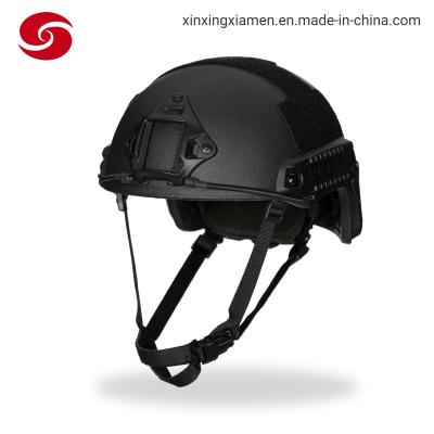 China Black Bulletproof Equipment Ballistic NIJ3A Military Bulletproof Fast Helmet for sale