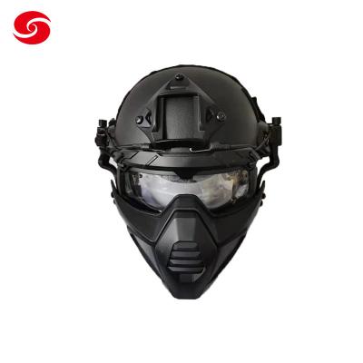 China                                  Detachable Bullet Proof Anti Riot Helmet with Goggles Face Mask              à venda