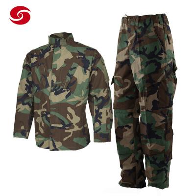 China Woodland Camouflage Print Army Combat Military Uniform Polyester / Cotton for sale