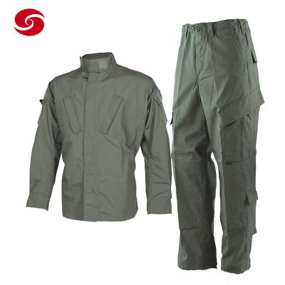 China Olive Green Sarge Sodier Military Police Uniform Army Tactical Mens Suit Uniform for sale