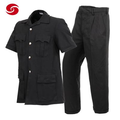 China TR Black Police Officer Suit for sale