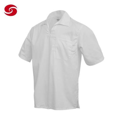 China 220-240GSM Sleeve Shirt Suit Wrinkle Resistant Cotton Jail Uniform for sale