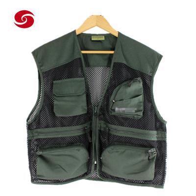 China                                  Multi-Pocket Polyester Breathable Mesh Summer Leisure Fishing Vest for Men              for sale