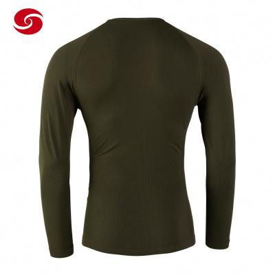 China A segurança militar do algodão do verde do exército camufla a camisa de T para o soldado à venda