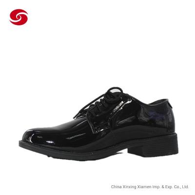 China Glossy Leather Military Officer Shoes for sale