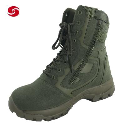 China Army Green Military Hiking Boots Tactical Combat Outdoor Ankle Boots for sale