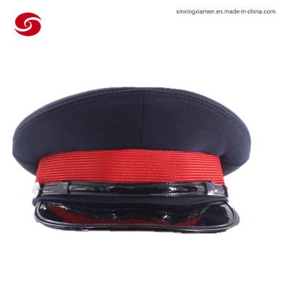 China Customized Design Embroidery Army Military Peaked Cap Anti Static for sale
