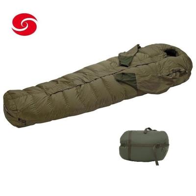 China Polyester Hollow Military Sleeping Bag Hiking Waterproof 3 Season Army for sale