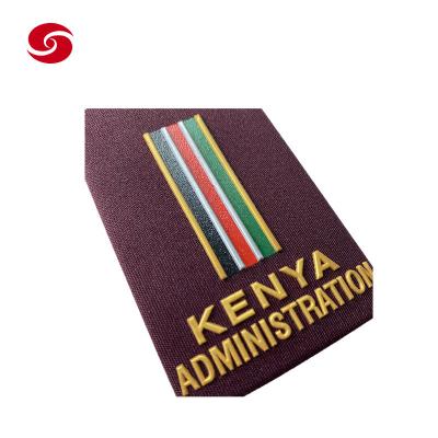 China                                  Kenya Military Uniform Army Solider Police Officer Tactical Dress Shoulder Epaulet Epaulette Rank Badge              for sale