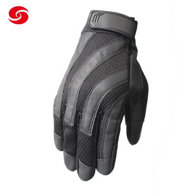 中国 Camouflage Nylon Leather Protection Outdoor Gloves For Tactical 販売のため