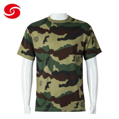 China Customized Cotton Woodland Camouflage T-Shirt Africa Market for sale