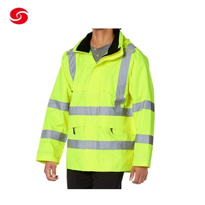 China Rip Stop Military Outdoor Equipment Waterproof Windproof Safety Rain Jacket for sale