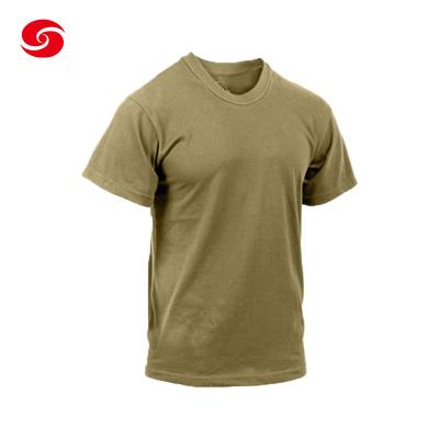 China Design Logo Cotton Army Military Tactical Shirt Breathable T Shirt For Men for sale