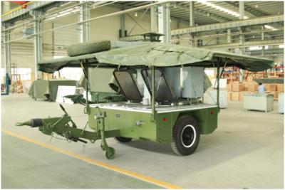 China 25 Degree Departure Angle Military Movable Kitchen for sale