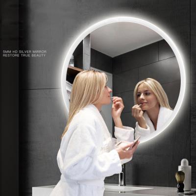 China 18W LED Bathroom Mirror Light 1650lm 600mm Round LED Illuminated for sale