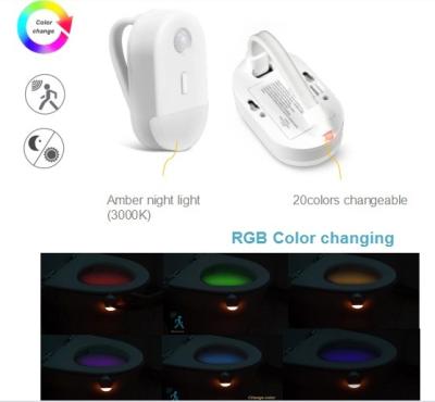 China IP65 5m Battery Operated Night Lights RGB Motion Sensor Toilet Seat Night Light for sale