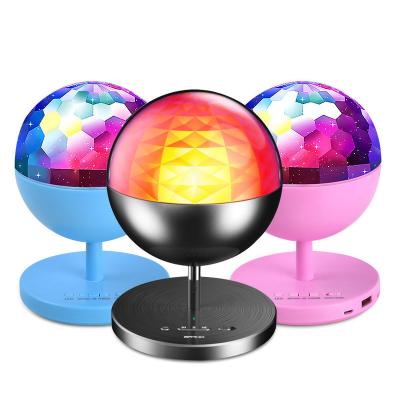 China Rotating LED Disco Party Light Sound Activated Bluetooth Speaker for sale