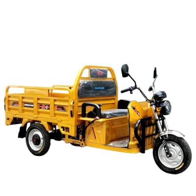 China 72V 1000W Electric Adult Tricycle for Cargo Max Body Trip Power Rickshaw Yellow for sale