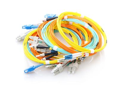 China SC Fiber Patch Cord 100% Insertion Loss Less <0.1dB Master Fiber Opitc Patch Cord OM1,OM2,OM3,OM4 for sale
