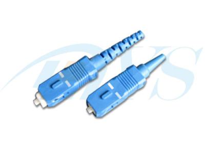 China Blue Plastic Optical Fiber Fast Connectors SC-SM With SC / PC Connector Type for sale