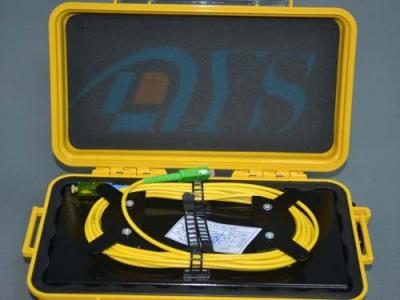 Chine Boîte optique noire/du jaune OTDR fibre d'Odf de lancement de câble avec le connecteur de Sc/RPA à vendre
