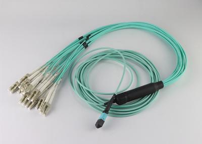 China 40G 12 Fiber OM3 Mtp Fiber Patch Panel MPO Connector Patchcord for sale