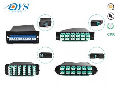 中国 12 24個の36超中心の繊維光学MTP MPO LGXカセット モジュールのエリートのアダプター カセット 販売のため