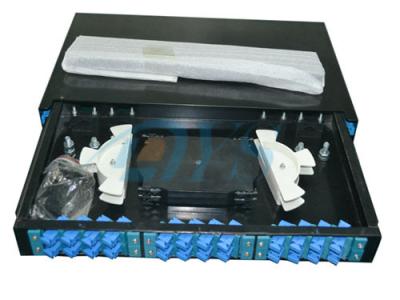 中国 SC 繊維光学の終了箱へのしょう動の Odf の光ファイバーの 19 ラック マウント 販売のため