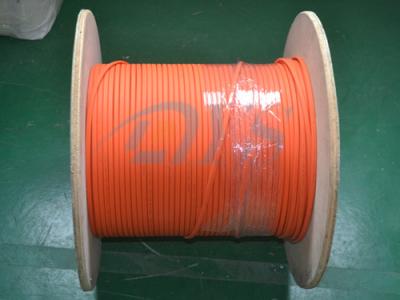China Orange Duplex Flat Fiber Optic Cable , Indoor 62.5 / 125um Fiber Optic Patch Cord for sale